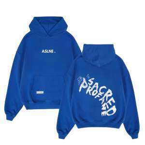 ASLANE Sweater Hoodie Biru Electric Jumper Pullover Cutton Fleece Pria dan Wanita M-XXXL