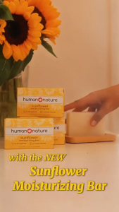 Human Nature Sunflower Moisturizing Bar Soap (No Harmful Chemicals)