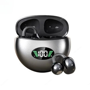 Bluetooth Wireless Clip-On Earphones Built-in Mic Superior Sound Performance Long-Lasting Battery Choice for Workout Sports