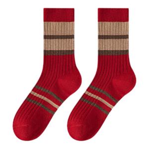JIAZINI | Red Thick Womens Socks for Autumn and Winter