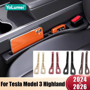 For Tesla Model 3 Highland 2024 2025 2026 2PCS Universal Car Seat Leak Proof Strips Gap Side Seam Filler Storage Accessories