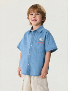 Marc&Janie | Summer Short Sleeve Boy Jeans Shirt
