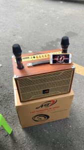 Loa Bluetooth Karaoka At-T99 Bass 20cm Bo Mạch 10 Nút Chỉnh Được Bass Treble Micro Mic Chống Hú Kết Nối: Bluetooth Usb Aux.