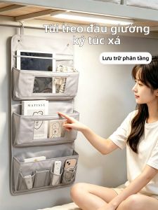 DINGQING | Túi Đựng Treo Bên Cạnh Giường Tổ Chức Đồ Ký Túc Xá
