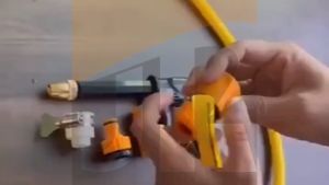 1Set High Pressure Car Washer Copper-Plated Nozzle Garden Hose 5m - 40m & 3 Hose Connector