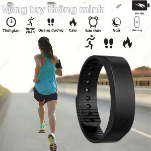 Đồng Hồ Thông Minh LED Kỹ Thuật Số Dạng Vòng Đeo Tay Có Chức Năng Báo Thức Chống Ngủ Nướng Điều Chỉnh Được Và Máy Đếm Bước Chân Chống Nước Rung Mới HW12 Dành Cho Người Lớn
