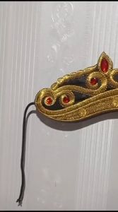 Renda Bordir Siger Aksesoris Tari Kostum Karnaval Motif Dua Kujang