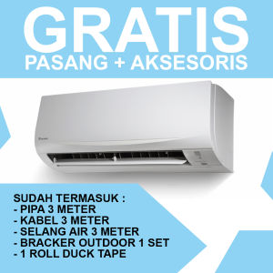 AC Daikin 1 PK FTC25 STANDARD FREE PASANG + AKSESORIS