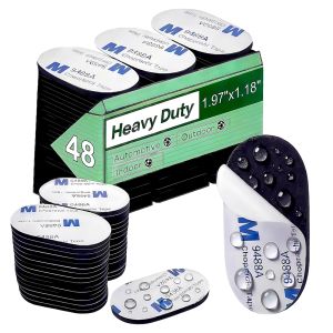 48Pcs Double Sided Tape Heavy Duty Self Adhesive Double Pad Sticky Waterproof For Home Office Car Outdoor