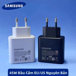 Bộ Sạc Siêu Nhanh Samsung 45W EP-TA845 Type C Dành Cho Galaxy S25/S24/S23/S22/S21/S20 Note 20 Ultra 10 Z Flip Fold 7 Kèm Cáp 1.5M