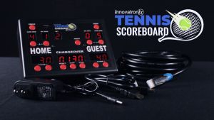 1Electronics Tennis Scoreboard Controller with 8 Meters / 26 Feet 1 Meter / 3.28 Feet HDMI Cable and DC 5V Power Supply - with 1 Year Warranty | TV NOT Included