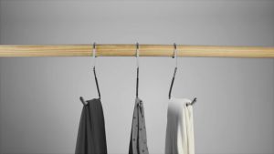 Open End Hanger For Trouser Pants Slack Short Stainless Steel Wardrobe Organizer S Shape Hanger Nonslip Space Saving