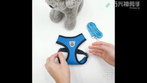 BFI P159 High Quality Pet Dog Harness with Leash  Fashion Harness Mesh Vest + Leash Lead Set