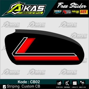 Striping CB variasi Sticker CB minimalis HOLOGRAM Murah Kode CB02
