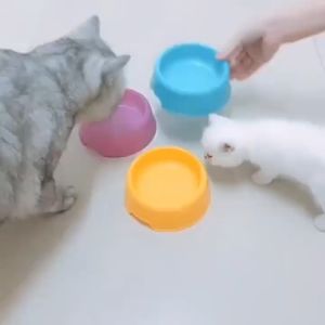 ชามอาหารสัตว์เลี้ยง 1 หลุมชามอาหารกลมชามอาหารสัตว์เลี้ยง ชามอาหารสุนัข ชามอาหารแมว ชามอาหารสัตว์เลี้ยง