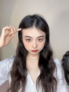 Korean Style Air Bangs Wig Headbands Neat Fringe Bands with Braids Headband Hair Band Wig Hairpieces Accessories