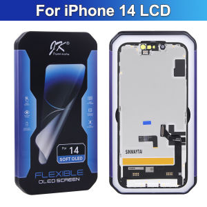 JK OLED / TFT Screen For IPhone 14 LCD Display Touch Screen Digitizer Assembly Replacement 14 A2882 A2649 A2881 A2884 A288 LCD