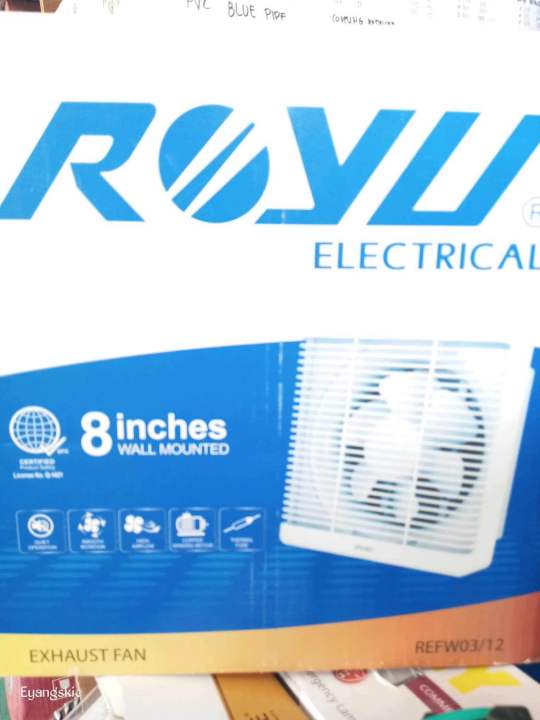ROYU ELECTRICAL EXHAUST FAN 8inches ( wall mounted) Lazada PH
