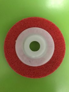 Poles besi Stainless 4 inch red pemoles polishing non woven