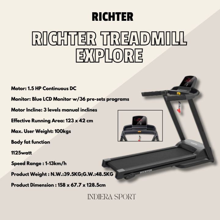 Treadmill RICHTER EXPLORE Walking Pad Lari Treadmill Treatmill