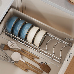 evesigar | Kitchen Drawer Organizer Plate Storage Rack