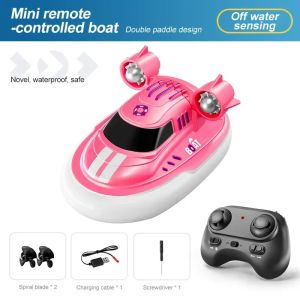 CONUSEA | Mini RC Boat Remote Control Speedboat Variable-speed Electric RC Boats Radio Controlled Motorboat Model Ship Kids Pool Water Toy