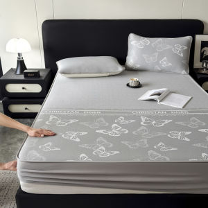 Cooling Summer Air Conditioning Mattress Pad Ice Silk Bed Mat Set for Mother and Child
