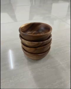 D3 059 10*10*4.5 Mini Bowl Plate Wood Sold As 3pcs 50% OFF 50% OFF