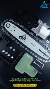 Chainsaw Mini Gergaji Rantai Elektrik 12 Inch Penghubung Gergaji Kayu ke Gerinda Adapter - 6594- 6531