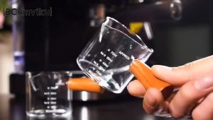 Heat-resisting Glass Espresso Measuring Cup Double/Single Mouth Glass Milk Jug with Handle Glass Scale Measure Mugs Espresso Coffee Cup Ounce Cup With Clear Scale And Wooden Handle Double Mouthed Glass Measuring Cup Thickened Heat Resistant