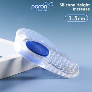 SANDAOREN | Shock Absorbing Self-Adhesive Half Invisible Insoles Silicone Height-Increasing