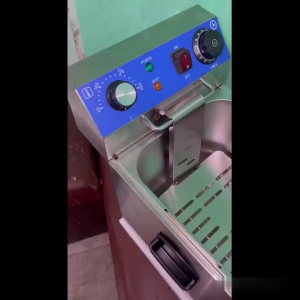 Electric Deep Fryer 10L Capacity 1 Basket with Temperature Control and Timer Heavy Duty Material Commercial Use
