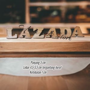 Huruf dan Angka Dari kayu  3D - huruf kayu Angka kayu Nomor rumah Aesthetik