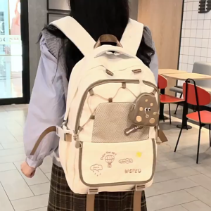 Cute & Stylish School Backpack for Girls – Large Capacity Laptop Bag for Middle School & College