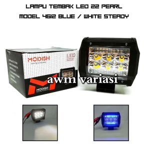 Lampu Tembak 6 Mata 2 Susun LED CWL Senja Strobo Biru Atas Biru