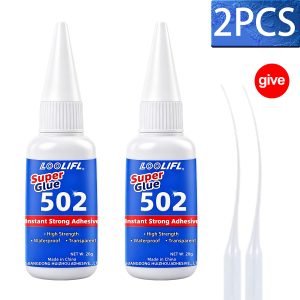 LOOLIFL | LOOLIFL 502 20ML Super Glue Instant Transparent Strong Viscosity Adhesive Fast Drying For Universal Repair Craft Daily Fix Tools