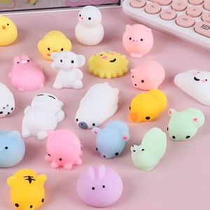 Đồ chơi động vật mini Thú dẻo mini Đồ chơi giảm stress Mô hình thú mềm dẻo Squishy cực vui và hấp dẫn