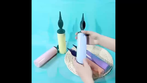 2 Way Hand Air Pumps Nozzle Balloon Manual Air Hand Pump Dual Action Inflatable Foil Balloons 双向打气筒