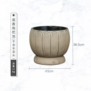New Chinese Style Outdoor Sink Balcony Terrace Creative Column Type Wash Basin Garden Outdoor Courtyard Wash Basin