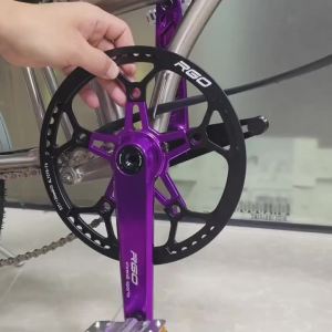 Rgo | Đĩa Xích CNC RGO 130BCD Dành Cho Xe Đạp Gấp Brompton P8 P10 Neo - Đĩa Xích Rộng Hẹp 8-12 Tốc Độ Kèm Tấm Chắn Xích