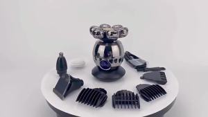 Electric Shaver 7D Floating Cutter Head Base Charging Portable Men Beard Trimmer Clipper Skull Shaver Waterproof Shaving