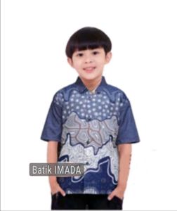 IB✓Bekasi Batik kemeja pendek ANAK usia 1th-13th batik kekinian terbaru tidak luntur.