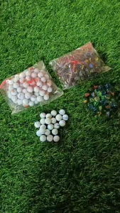 ลูกแก้วลายตาแมว16 มิล เกรดA สีเขียวใส(ลูกแก้วตาแมวดอกมะเฟือง ) ของเล่นสำหรับเด็กเเละสำหรับตกเเต่งตู้ปลา บรรจุในถุงตาข่าย