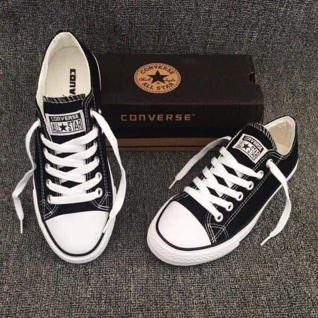 Black rubber shop shoes converse