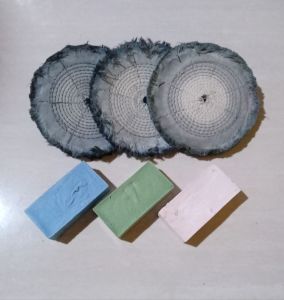 Paket Langsol Hijau Batu Biru & Brem Pink Kemasan 120gram + 3 Kain Poles Katun Eks Industri
