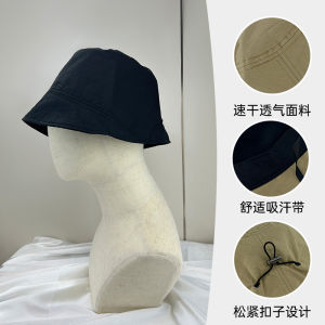 Japanese Style Fishing Cap Womens Summer Lightweight Breathable Bucket Hat Foldable Casual Sun Protection Bowl Hat Face Slimming Sunshade Hat