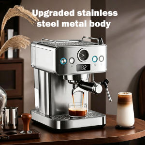 20Bar Espresso Machine Household Automatic Coffee Maker with Milk Frother Steam Wand Professional Coffee MachineCappuccinoLatte Maker for Home