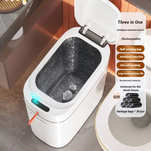 Smart Sensor Trash Can JOYBOS Rechargeable Auto Adsorption Bag Garbage Can For Toilet Living Room Kitchen Household Items