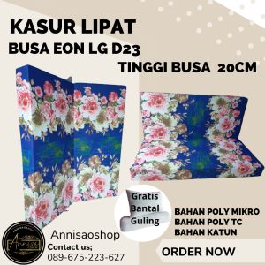 Kasur lipat/Kasur lantai/Kasur busa inoac eon bergaransi 10th tinggi 20cm gratis bantal guling isi