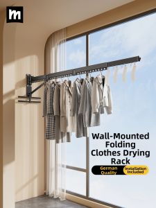 MINGZHI | Foldable Invisible Outdoor Wall-Mounted Drying Rack